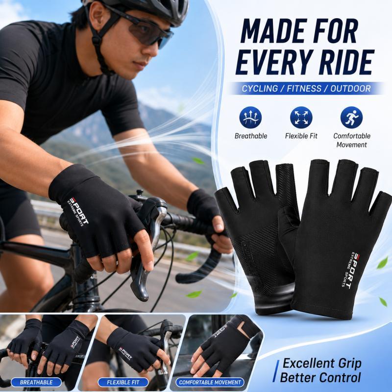 Workout Glove Gym - Half Finger Cycling Gloves for Men