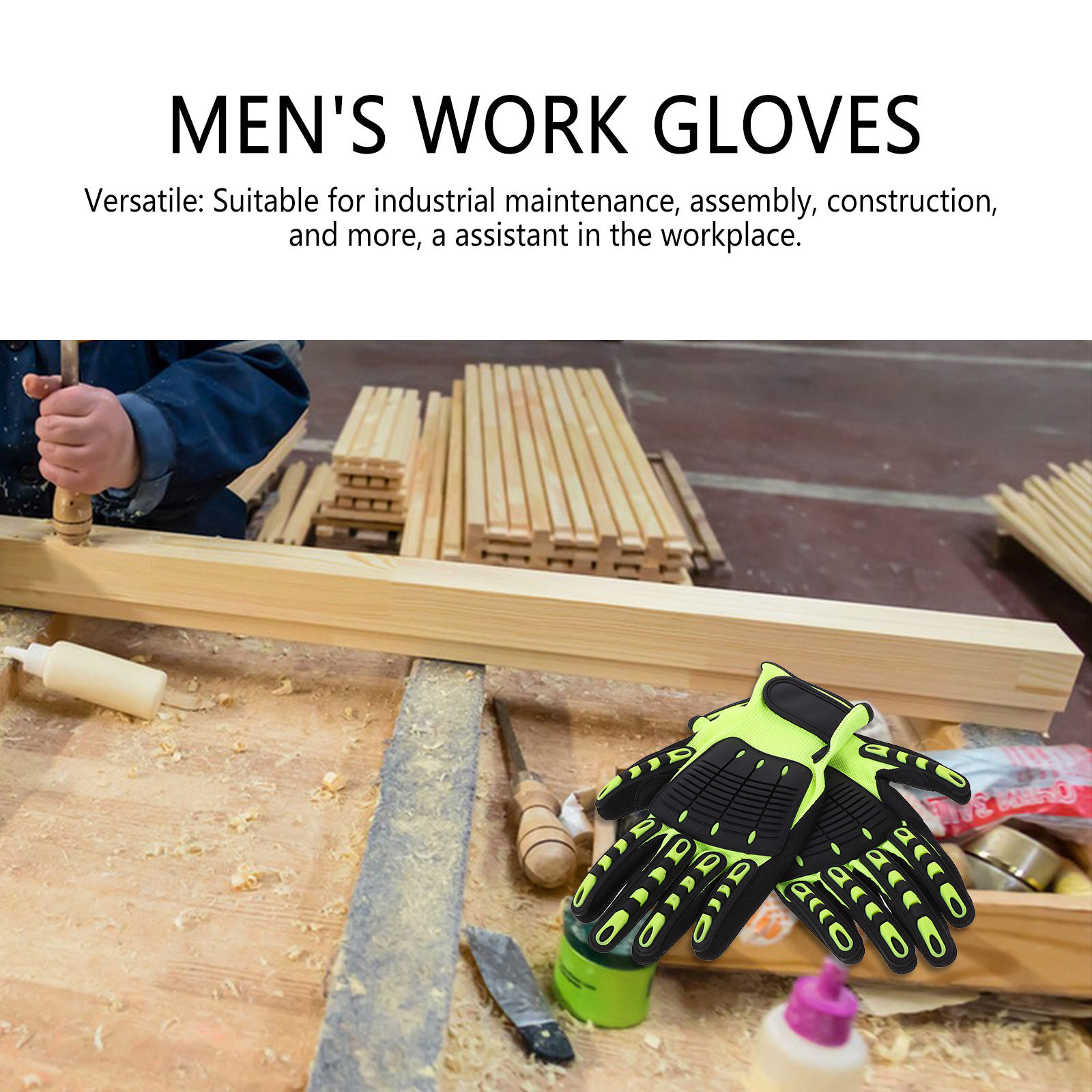 1Pair Protective Work Gloves A - Work Glove Impact review and price