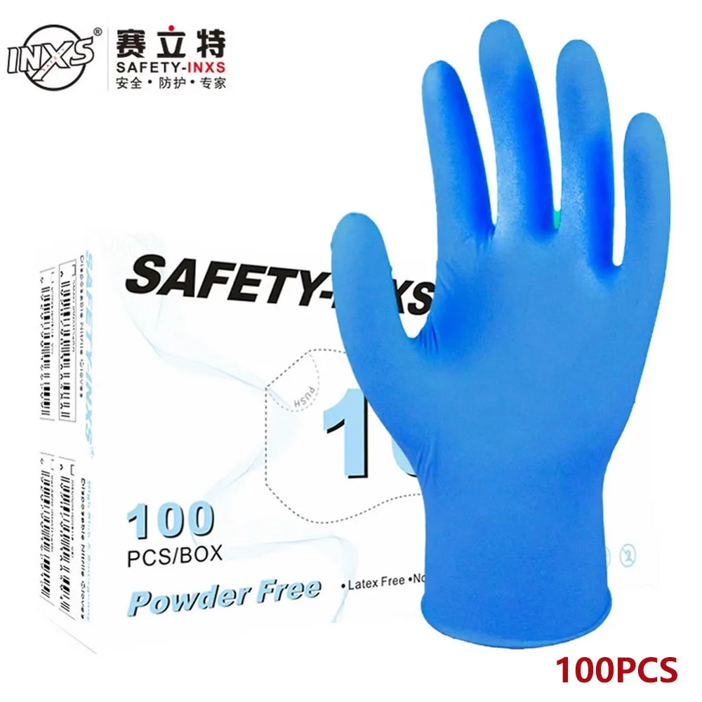 100 PCS Blue Nitrile Exam Glov - Exam Glove Nitrile review and price