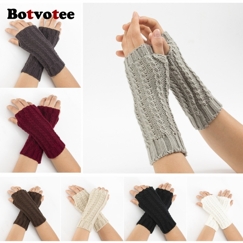 Botvotee Y2k Half Finger Winte - Fingerless Glove Knit review and price