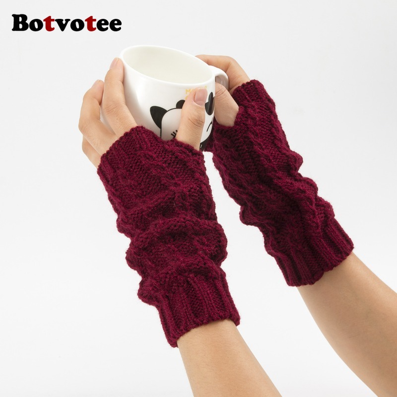 Botvotee Y2k Half Finger Winte - Fingerless Glove Knit review and price