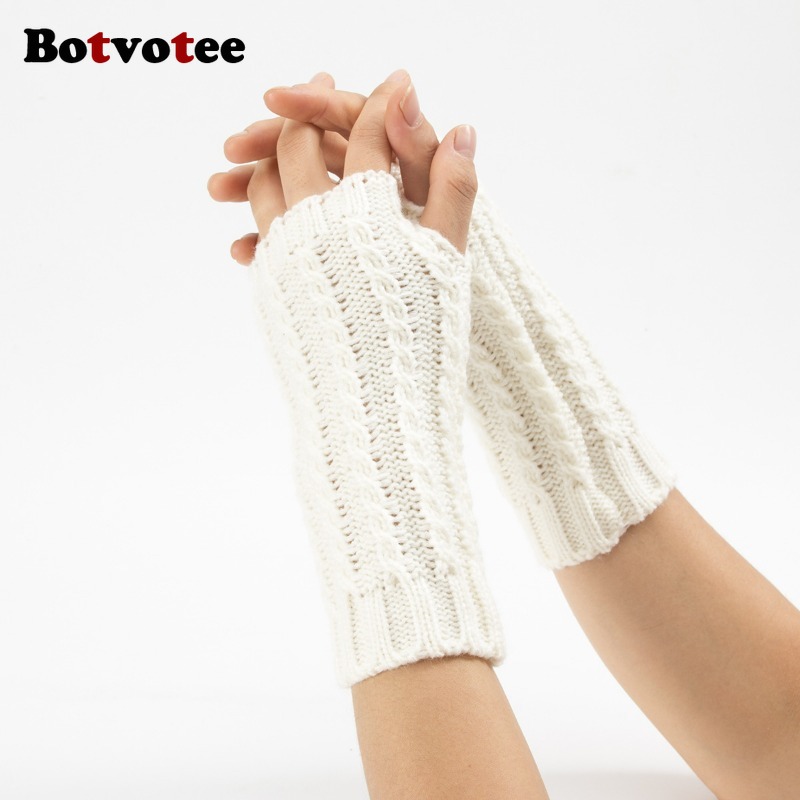 Botvotee Y2k Half Finger Winte - Fingerless Glove Knit review and price