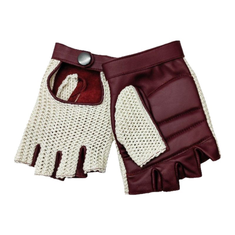 Genuine Sheepskin Half Finger  - Leather Driving Glove review and price